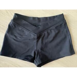Bloch Girls Size 6x-7 Crossover Waist Dance Shorts